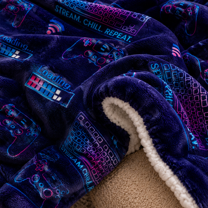 Stream. Chill. Repeat. Wearable Blanket