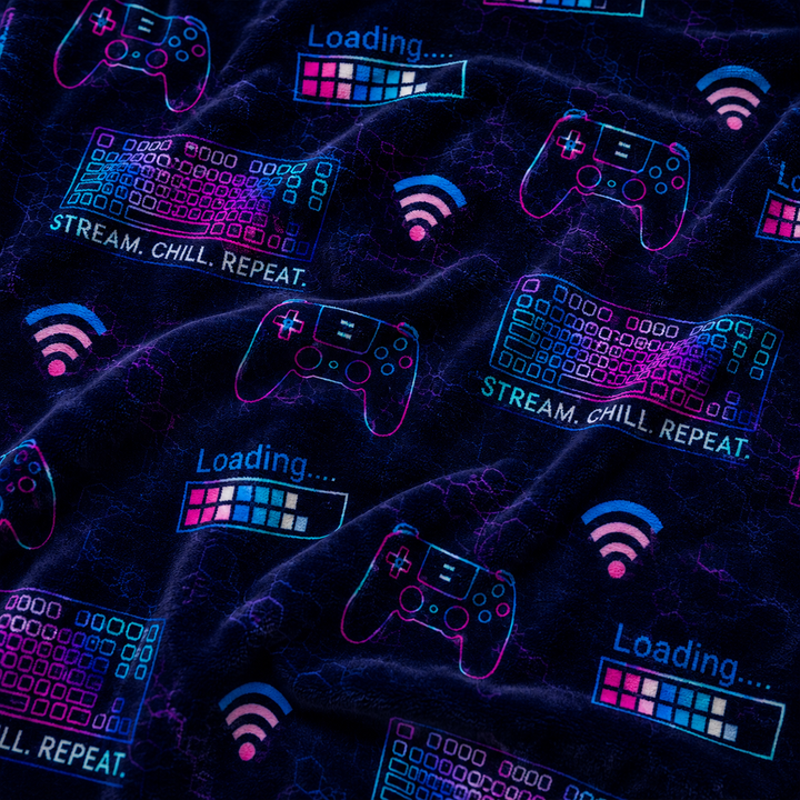 Stream. Chill. Repeat. Wearable Blanket